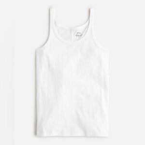 J Crew Scoopneck tank top in organic slub cotton BQ944